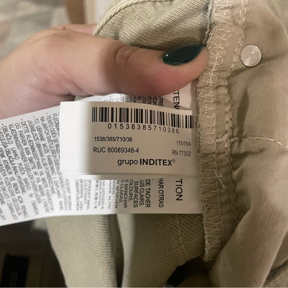 Zara Men’s Regular Straight Medium Wash Khaki Jeans Size 30 NWOT - Picture 5 of 5